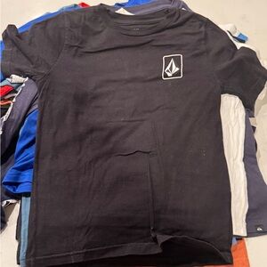 Volcom Kids Black Tee with Logo